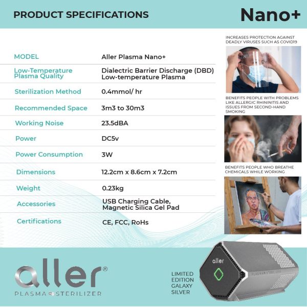 Aller Plasma Nano+ Sterilizer (Galaxy Silver) - Image 9